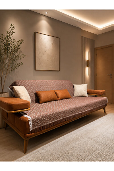 Rain Home Collection غطاء كرسي 175x220 بني