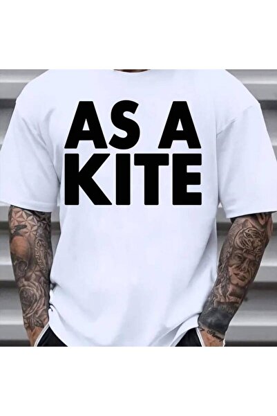 212Wear Graphic T-Shirt Black Short Sleeve Tee Featuring Bold 'AS A KITE' Tex...