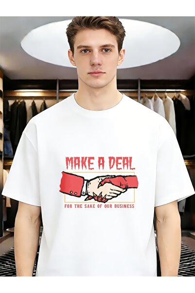 BASEPULSE Make A Deal The Sake of Our Business Comfort Soft Men Funny Unique ...
