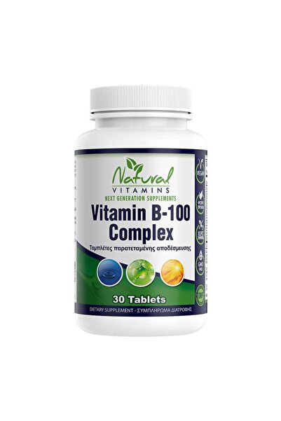 NATURAL VITAMINS B-100 Complex, 30tabs