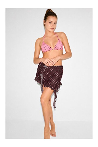 Kom Toyka Puan Patterned Ruffle Skirt