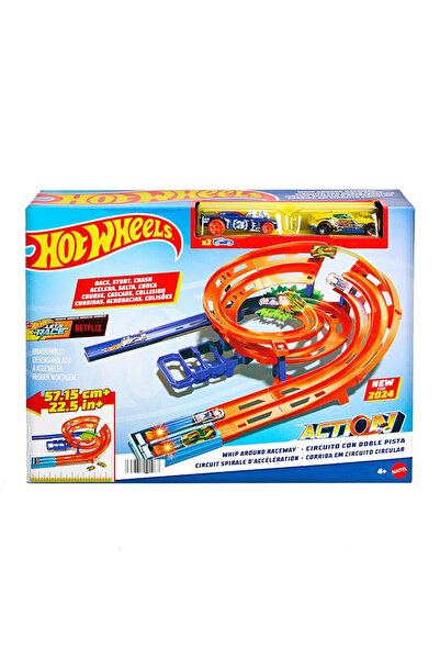 HOT WHEELS Set de pistă dublă de curse, Set de acțiune, 4 ani+