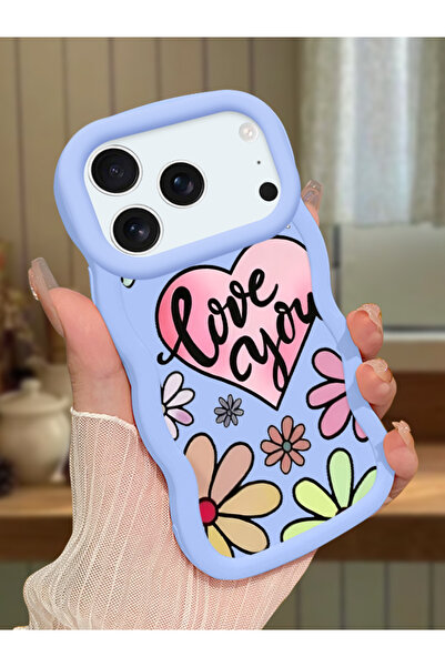 Hontinga iPhone 17 Pro Max Uyumlu Kılıf kamera koruyucu Mavi Silikon Couple T...