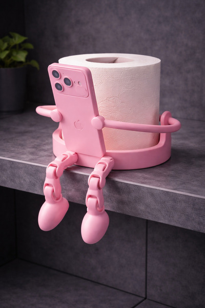farist Phone Holder Toilet Paper Holder - Fun Bathroom Accessory - Decorative...