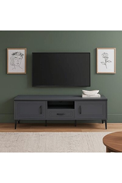 LastHome Last Home | Plasma Table Dark Grey Wood 46-40-160cm