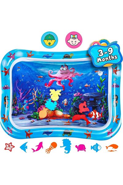 Generic Jestilo Inflatable Tummy Time Water Mat Baby – Infant and Toddler Pla...