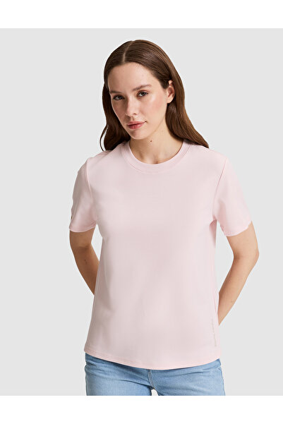 Pierre Cardin Светлорозова тениска със стандартна кройка, базов модел 5032357...