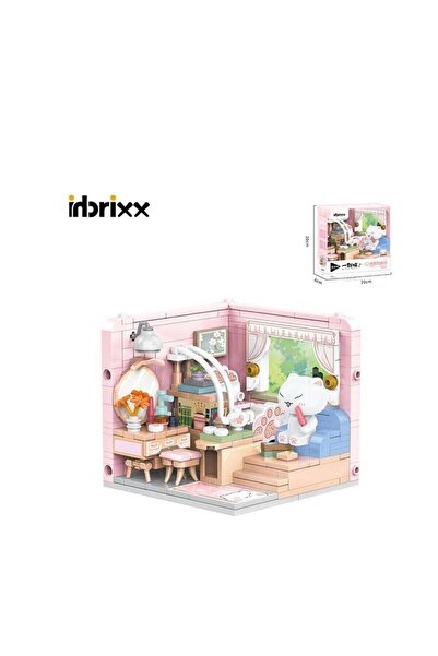 Angel Of Life P885001 Panlos Cat Room 287 Piece Block Toy
