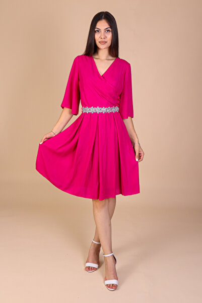 Ella Collection Ανιέλα Φόρεμα από Βουάλ με Νήμα Λούρεξ