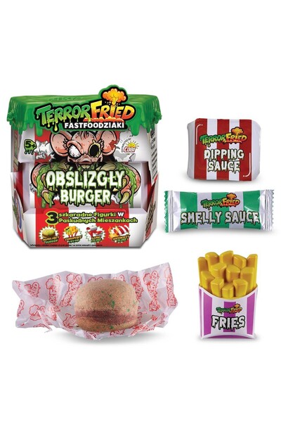 OEM Burger Obslizgly Terror Fried, set cu figurine, slime, cartofi prajiti, m...