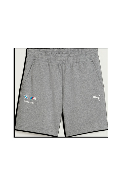 Puma BMW MMS Ess Shorts Ft 7 Gri Erkek Şort