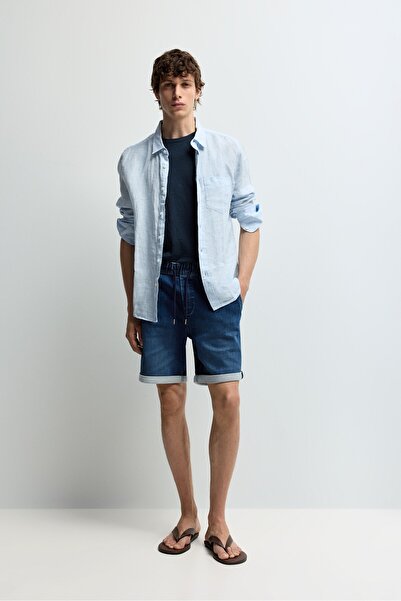 LEFTIES Jogger denim bermuda