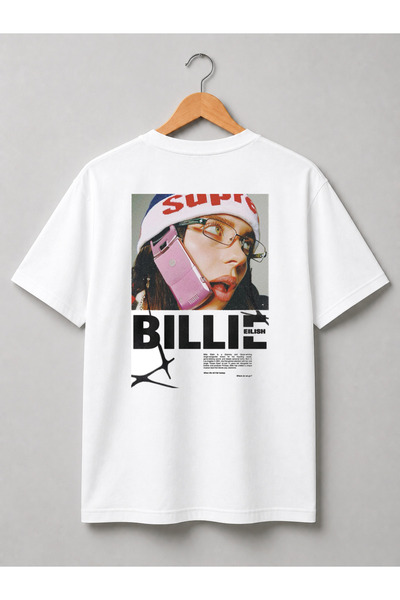 Grafftee Clothing Μπλουζάκι Billie Eilish Hit Songs με σχέδιο, εξαιρετικής πο...