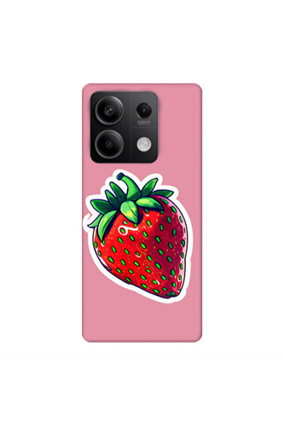 Other Xiaomi Redmi Note 13 5G strawberry Pink Colored Silicone TPU Θήκη