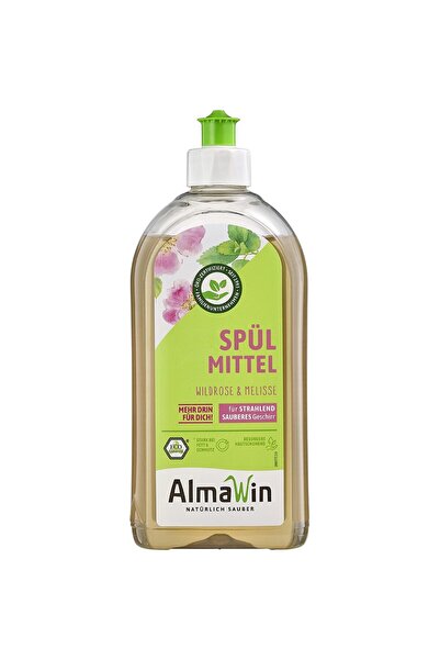 Almawin Detergent de vase cu trandafir salbatic si melisa