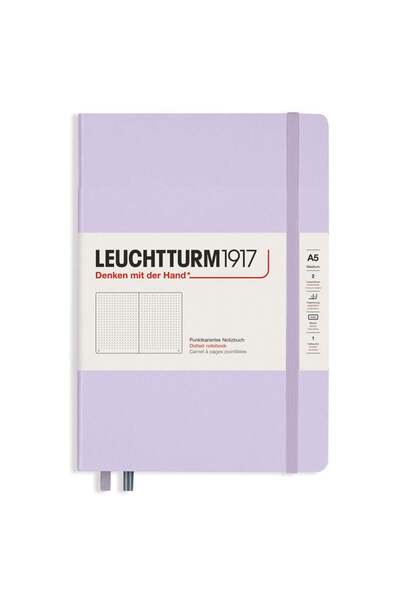 Leuchtturm1917 Blocnotes format mediu (A5), copertă rigidă, 251 pagini numero...
