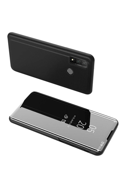 POWERTECH θήκη Clear view MOB-1515, Huawei P Smart 2020, μαύρη