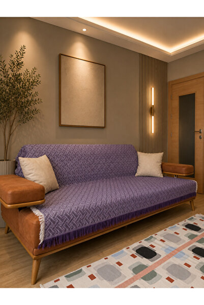 Rain Home Collection Koltuk Örtüsü 175x220 Mor