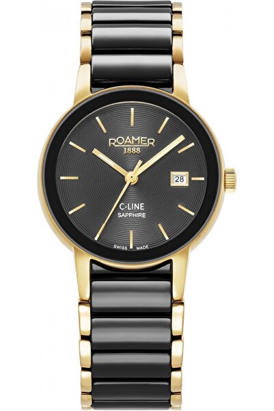 Roamer Ceas de damă, model 997844 48 85 20 — auriu, clasic, stil bijuterie.
