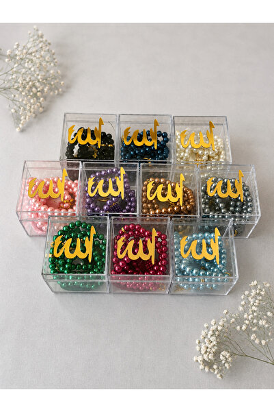lifestyling 10 Pieces of Mixed Gift Boxed Glass Pearl Prayer Beads (Mevli̇d-H...