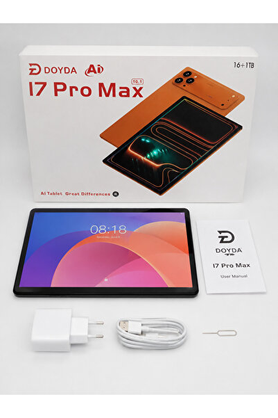 DOYDA AI I7 Pro Max 10.1'' Tablet 16GB RAM + 1TB Depolama WiFi Android Tablet