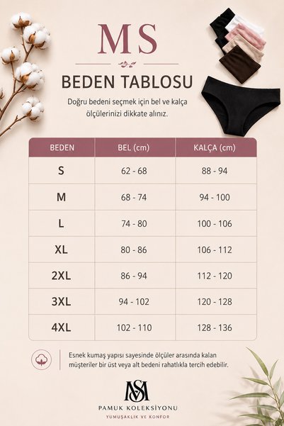Moda Style Ms Women's Bikini Panties Burgundy Cotton 5-Pack