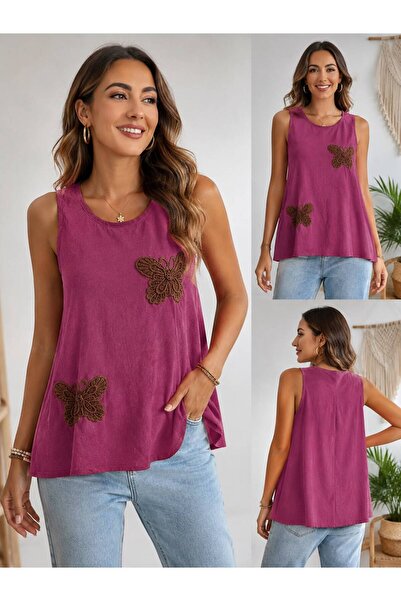 han collection Sleeveless Blouse 100% Cotton