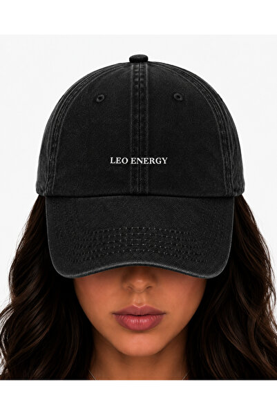 WeavedCo Leo Energy Embroidered Hat, Leo Sign Vintage Washed Baseball Cap (Le...