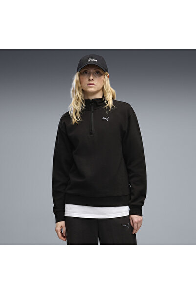 Puma Essentials Αναβαθμισμένο Στάνταρ Φούτερ με Μισό Φερμουάρ Γυναικείο
