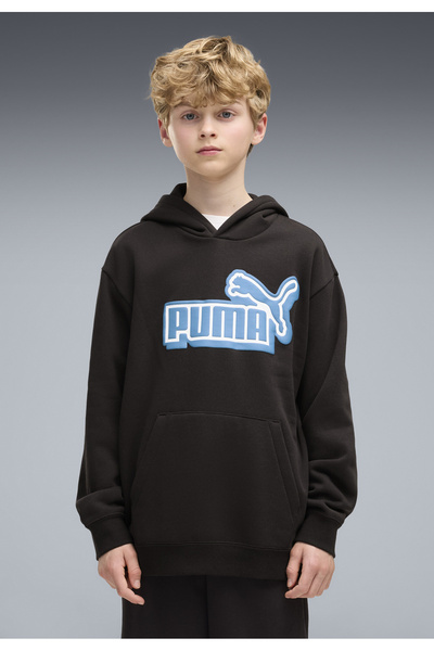 Puma Mikina s kapucí Essentials Logo Lab Relaxed