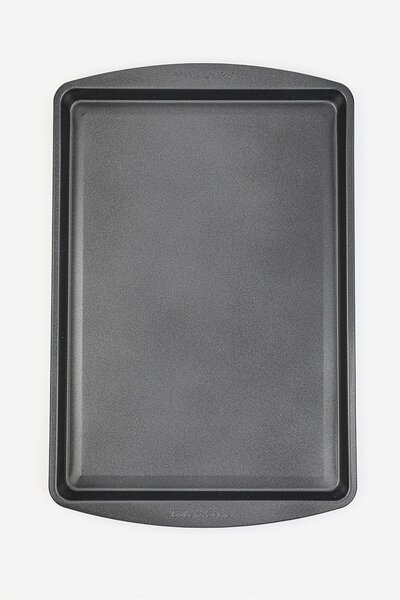 Baker's Secret Optimum Non Stick small Cookie Pan 33 x 23 x 1.5 cm, Charcoal