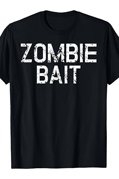 23 nisan 1pc Funny Zombie Bait Hunter T-Shirt Men - Zombie-Themed Graphic Tee...
