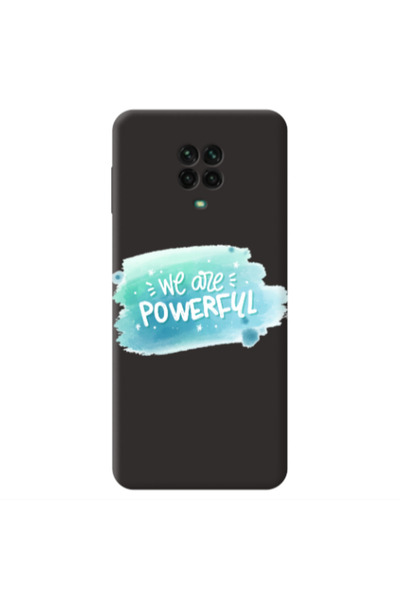 Other Xiaomi Redmi Note 9 Pro We are Powerful Black Colored Silicone TPU Θήκη