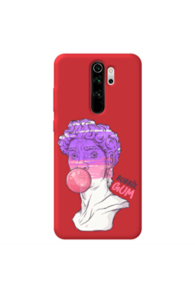Other Xiaomi Redmi Note 8 Pro Pin Bubble Red Colored Silicone TPU Θήκη