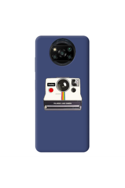 Other Xiaomi Poco X3 /X3 Pro Polaroid land camera Dark blue Colored Silicone ...