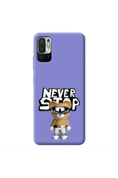 Other Xiaomi Redmi Note 10 Pro 5G Never stop Purple Colored Silicone TPU Θήκη