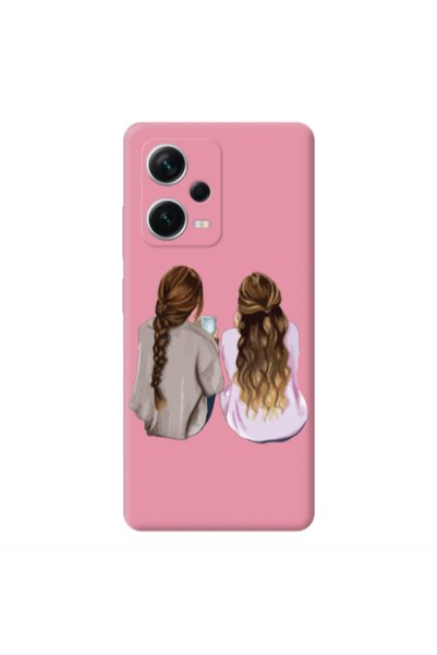 Other Xiaomi Poco X5 Friends Pink Colored Silicone TPU Θήκη