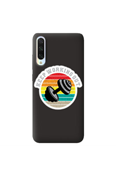 Other Xiaomi Mi 9 Lite Keep working out Black Colored Silicone TPU Θήκη