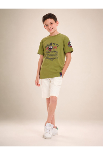 Victor and Jane By Styli Boys Text Print Round Neck T-Shirt