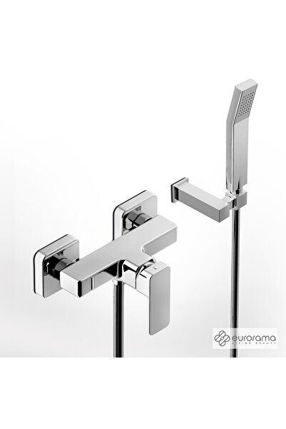 Eurorama Μπαταρία Ντους Quadra Χρωμέ 144150-100