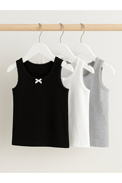 Victor and Jane By Styli Pack of 3 - Girls Cotton Vests