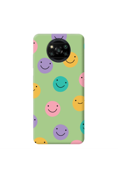 Other Xiaomi Poco X3 /X3 Pro Colorful smiles Light Green Colored Silicone TPU...
