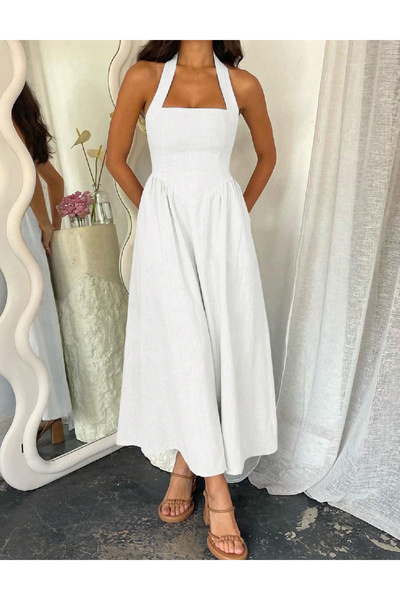 Evendi Rochie medie, Alb