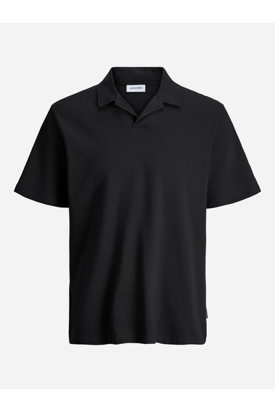 Jack & Jones Men Textured Cotton Polo