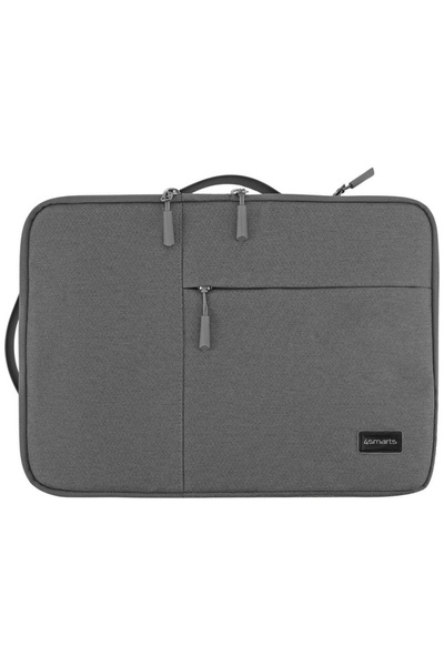 4smarts Husă pentru laptop de 15 inch cu pernă de aer și buzunar pentru table...