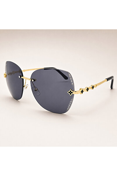Zenorius Ochelari de Soare Damă Rimless Luxury, Protecție UV400, Lentile Gri ...
