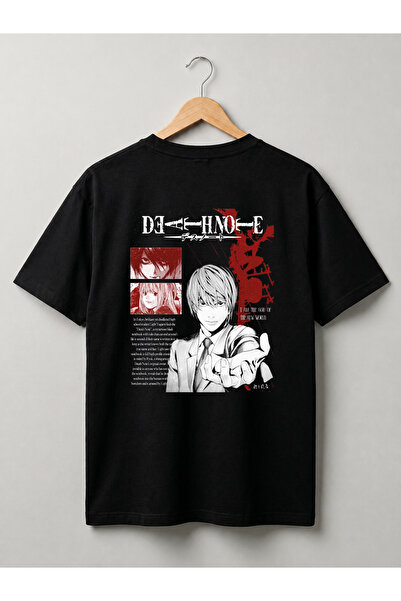 Grafftee Clothing TRICOU OVERSIZE UNISEX DIN BUMBAC CU DESIGN DEATH NOTE
