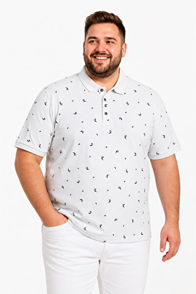 ANNEX Large Size Cotton Comfortable Fit Daily Use Polo Collar Men's T-Shirt
