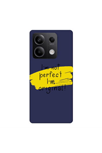 Other Xiaomi Redmi Note 13Pro 5G I m not perfect Dark blue Colored Silicone T...