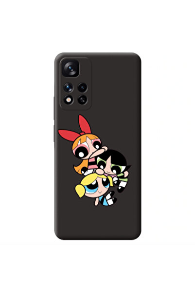 Other Xiaomi Redmi Note 11 Pro 5G Powerpuff Black Colored Silicone TPU Θήκη